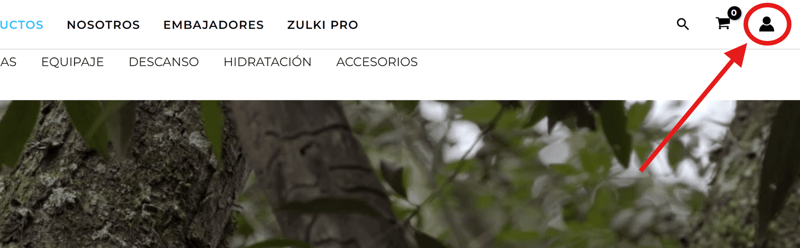 Registrar, extender y ejecutar tu garantía Tu primer paso es crear una cuenta en ZULKI - logo de persona esquina superior derecha y registrate