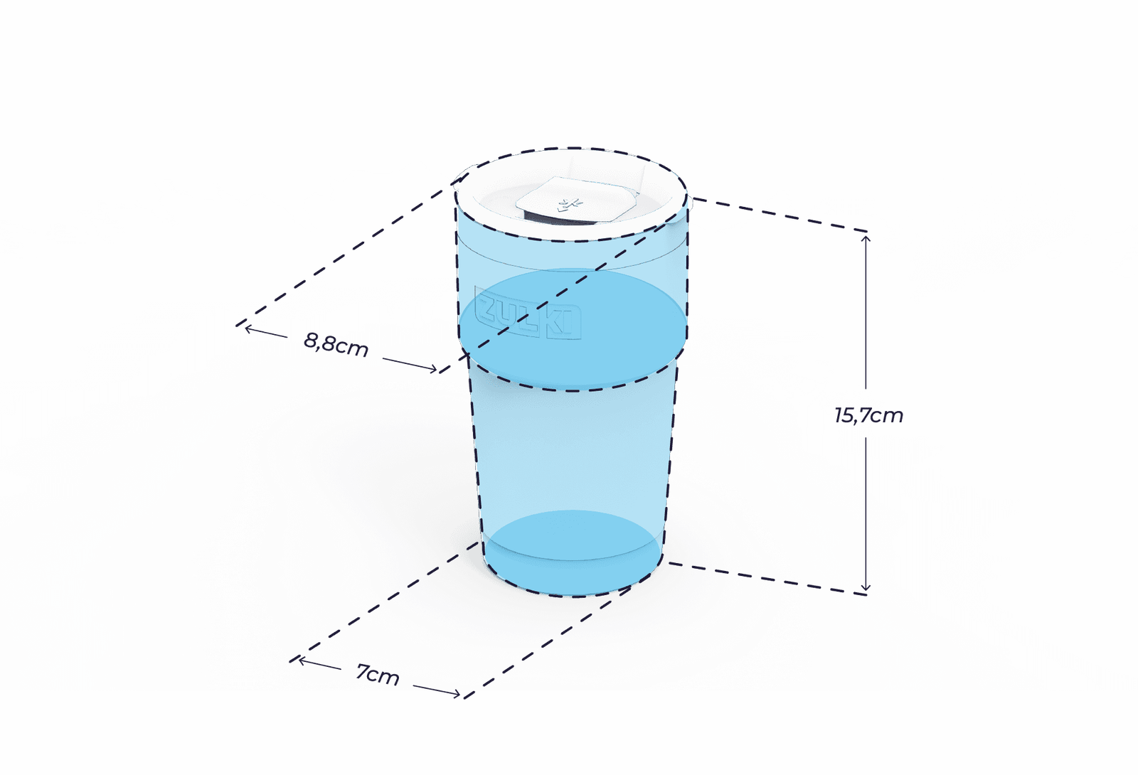 Vaso Térmico 0.500lts Para el café de la mañana, el té durante el día o una bebida fría al final de la jornada, este vaso térmico apilable de 500 ml mantiene la temperatura por horas y se guarda casi sin ocupar espacio. Entran: 500 mililitros de líquido Revestimiento interno cerámico Greblon® - Preserva el sabor A prueba de derrames